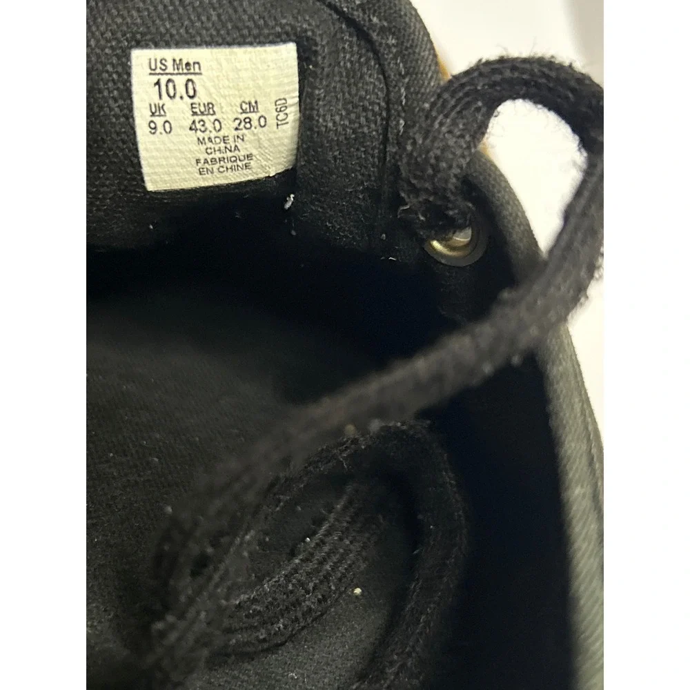 Vans Black Canvas Sneakers Mens Size 10